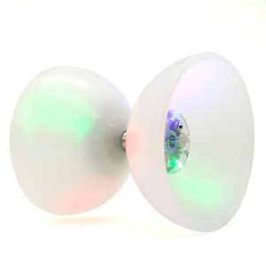white diabolo led juggling equipment with light