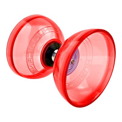 diabolo transparent red juggling equipment
